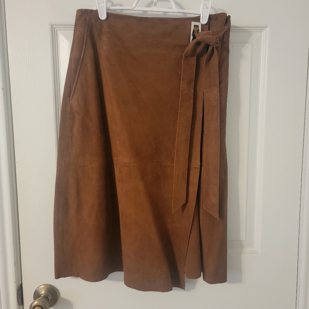 WHBM suede skirt